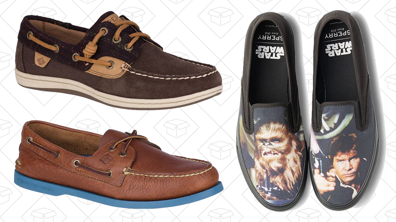 2 pares de zapatos | $119 | Sperry | Usa el código KINJAColección de Star Wars | $35 | Sperry | Usa el código THEFORCE